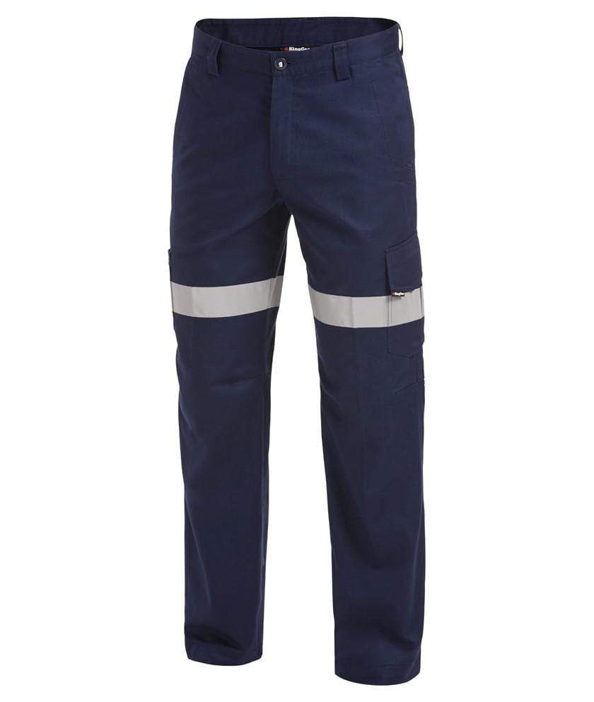 KingGee Work Wear Navy / 77R KingGee Workcool 2 Reflective Pants K53820